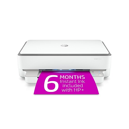 HP ENVY 6055e Wireless Color AllinOne Printer Includes 6 months of