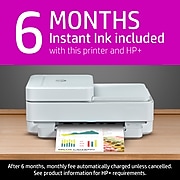 HP ENVY 6455e Wireless Color All-in-One Printer with bonus 6 months Instant Ink with HP+ (223R1A)