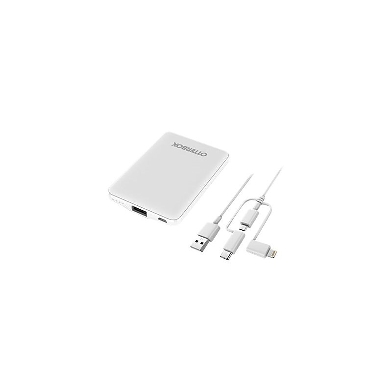 OtterBox Standard Lightning Power Bank for Most Smartphones, 5000mAh, White (78-80836) image 1