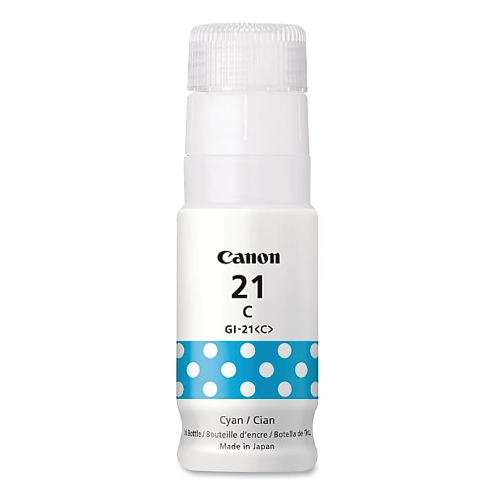 Canon 21 Cyan Standard Yield Ink Bottle (CNM4537C001) | Staples