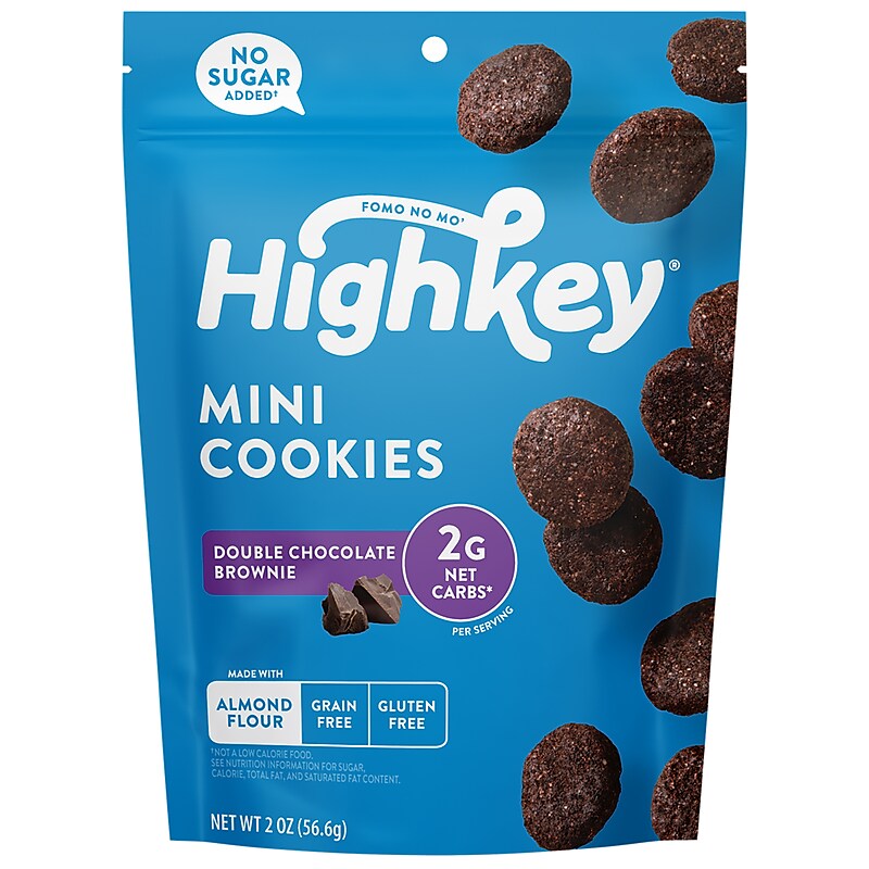 HighKey Gluten Free Double Chocolate Brownie Cookies, 2 oz., 6 Packs/Box, 6/Pack (600-00273 ) image 1