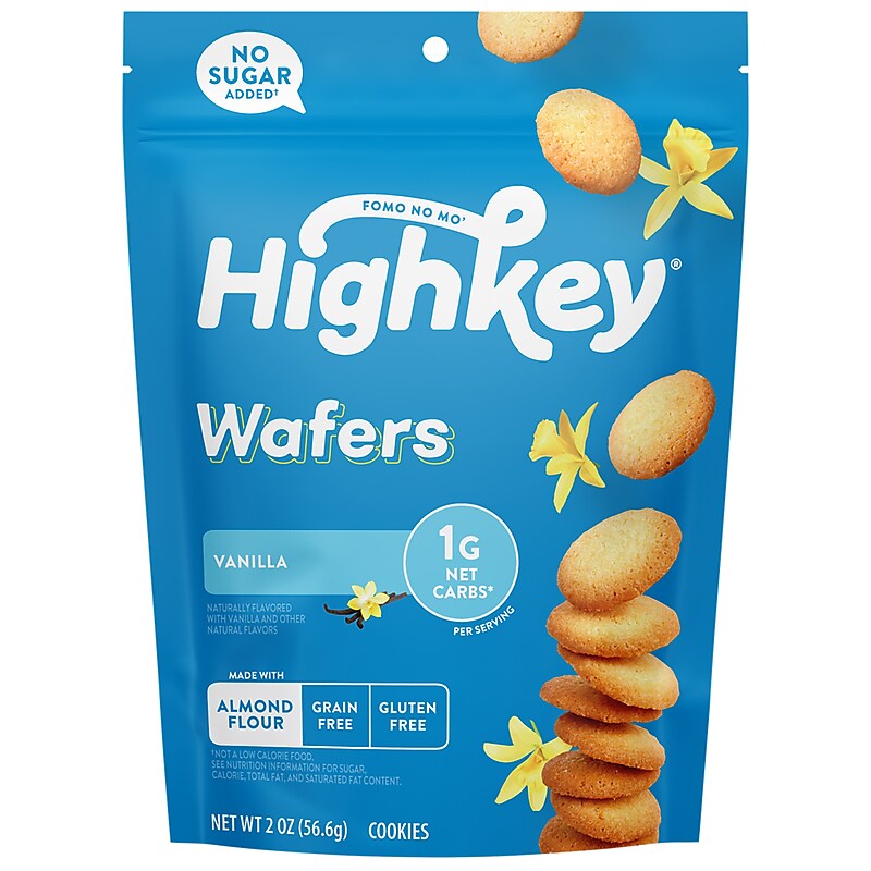 HighKey Gluten Free Vanilla Wafer Cookies, 2 oz., 6 Packs/Box, 6/Pack (600-00272) image 1