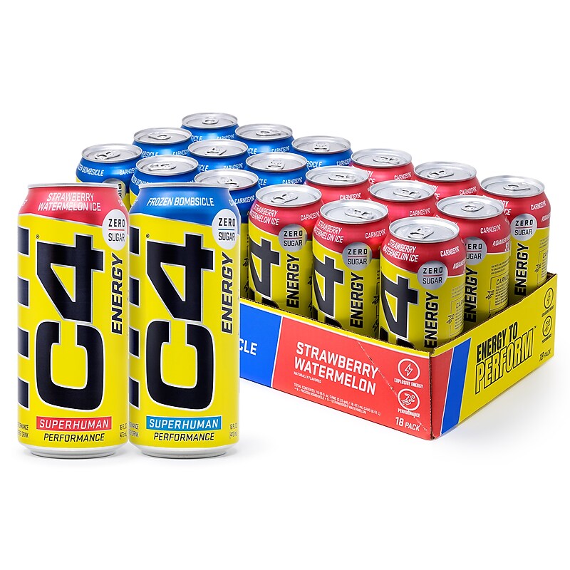 C4 Energy Drink Variety Pack 16oz 18CT (220-02047) image 1
