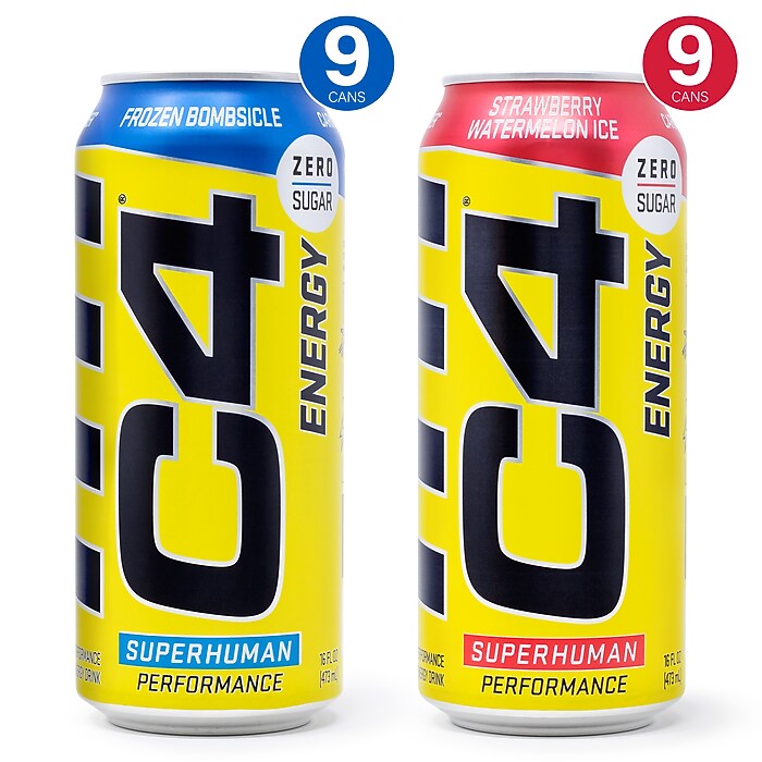 C4 Sugar-Free Energy Drink Variety Pack, 16 oz. 18/Pack (220-02047