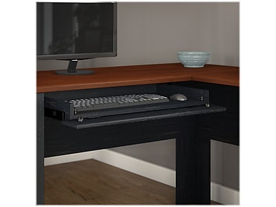 Bush Furniture Fairview L Shaped Desk with Lateral File Cabinet and Bookcase - Thumbnail 3