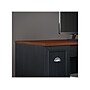 Bush Furniture Fairview 60"W L Shaped Desk with Lateral File Cabinet and 5 Shelf Bookcase, Antique Black (FV008AB)~#|#~sp172241328_sc7