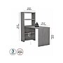 Bush Business Furniture Echo 56W Bookcase Desk, Modern Gray (KI60407-03)~#|#~sp172241474_sc7