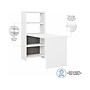 Bush Business Furniture Echo 56W Bookcase Desk, Pure White/Modern Gray (KI60507-03)~#|#~sp172241499_sc7