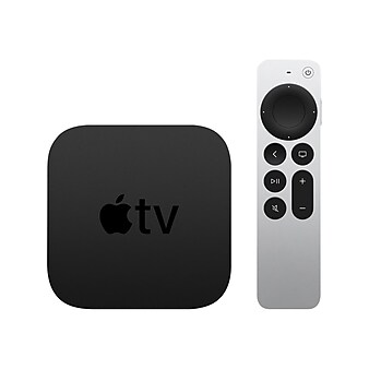 Apple TV 4K 64GB MXH02LL/A Streaming Media Player with Silver Remote