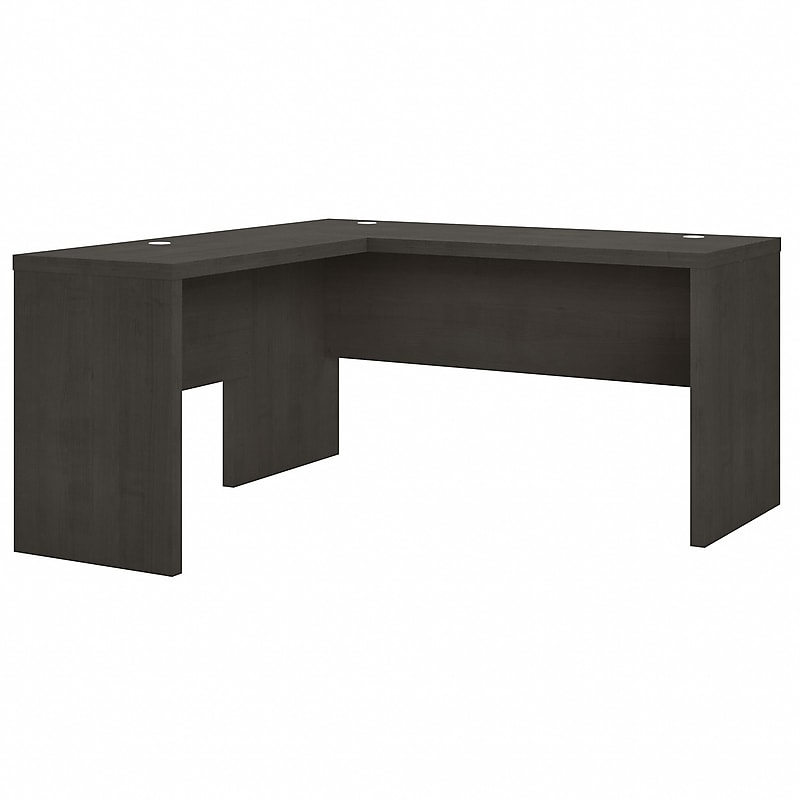 Bush Business Furniture Echo 60"W L Shaped Desk, Charcoal Maple (ECH026CM) image 1