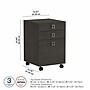 Bush Business Furniture Echo 3 Drawer Mobile File Cabinet, Charcoal Maple (KI60301-03)~#|#~sp172324593_sc7
