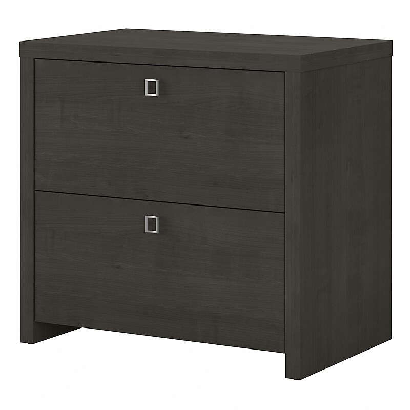 Bush Business Furniture Echo 2 Drawer Lateral File Cabinet, Charcoal Maple (KI60302-03) image 1
