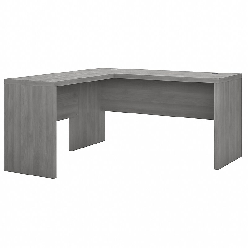 Bush Business Furniture Echo 60"W L Shaped Desk, Modern Gray (ECH026MG) image 1