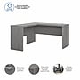 Bush Business Furniture Echo 60"W L Shaped Desk, Modern Gray (ECH026MG)~#|#~sp172324770_sc7