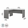 Bush Business Furniture Echo 60"W L Shaped Desk, Modern Gray (ECH026MG)~#|#~sp172324771_sc7