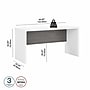 Bush Business Furniture Echo 60"W Credenza Desk, Pure White/Modern Gray (KI60506-03)~#|#~sp172324874_sc7
