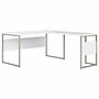 Bush Business Furniture Hybrid 60"W L Shaped Table Desk with Metal Legs, White (HYB027WH)~#|#~sp172324956_sc7