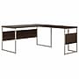 Bush Business Furniture Hybrid 60"W L Shaped Table Desk with Metal Legs, Black Walnut (HYB027BW)~#|#~sp172325009_sc7
