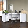 Bush Business Furniture Studio C 60"W L Shaped Desk with Return, White (STC050WH)~#|#~sp172325048_sc7