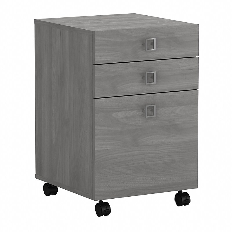 Bush Business Furniture Echo 3 Drawer Mobile File Cabinet, Modern Gray (KI60401-03) image 1
