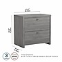 Bush Business Furniture Echo 2 Drawer Lateral File Cabinet, Modern Gray (KI60402-03)~#|#~sp172325086_sc7