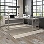 Bush Business Furniture Hybrid 72"W L Shaped Table Desk with Metal Legs, Platinum Gray (HYB026PG)~#|#~sp172325330_sc7