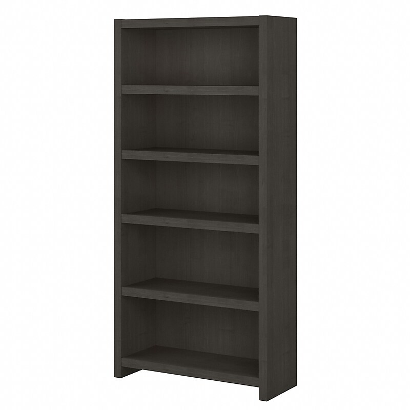 Bush Business Furniture Echo 5 Shelf Bookcase, Charcoal Maple (KI60304-03) image 1