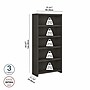 Bush Business Furniture Echo 5 Shelf Bookcase, Charcoal Maple (KI60304-03)~#|#~sp172325372_sc7