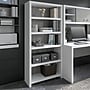 Bush Business Furniture Echo 5 Shelf Bookcase, Pure White/Modern Gray (KI60504-03)~#|#~sp172325494_sc7