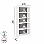 Bush Business Furniture Echo 5 Shelf Bookcase, Pure White/Modern Gray (KI60504-03)~#|#~sp172325496_sc7