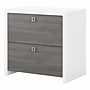 Bush Business Furniture Echo 2 Drawer Lateral File Cabinet, Pure White/Modern Gray (KI60502-03)~#|#~sp172325718_sc7