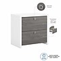Bush Business Furniture Echo 2 Drawer Lateral File Cabinet, Pure White/Modern Gray (KI60502-03)~#|#~sp172325814_sc7
