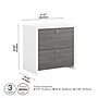 Bush Business Furniture Echo 2 Drawer Lateral File Cabinet, Pure White/Modern Gray (KI60502-03)~#|#~sp172325815_sc7