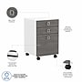 Bush Business Furniture Echo 3 Drawer Mobile File Cabinet, Pure White/Modern Gray (KI60501-03)~#|#~sp172325827_sc7