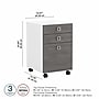 Bush Business Furniture Echo 3 Drawer Mobile File Cabinet, Pure White/Modern Gray (KI60501-03)~#|#~sp172325828_sc7