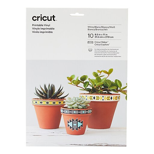 Cricut Explore Printable Vinyl, 11" x 8.5", 10 Sheets/Pack (2002636) |  Staples