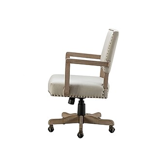 Karat Home Fabric Swivel Task Chair, Linen (OFM0163-LINEN)