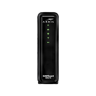 Arris SURFboard SBG10 Desktop DOCSIS 3.0 Cable Modem & Wi-Fi Router, Black (1000884)