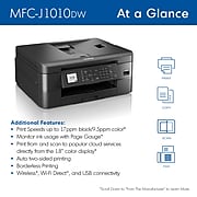 Brother MFCJ1010DW Wireless Color All-in-One Inkjet Printer