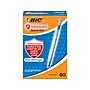 BIC PrevaGuard Round Stic Ballpoint Pen, Medium Point, Blue Ink, 60/Pack (GSAM60-BLU)~#|#~sp173044063_sc7