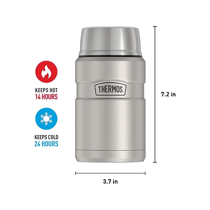 Thermos Food Jar 24 Oz Thermos 10 Oz. Vacuum Insulated Stainless Steel Food  Jar - Silver (Model 2330TR16) Vacuum Insulated Food Jar