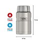 Thermos King Food Jar, Black/Silver, 24 Oz. (SK3020MSDB4)~#|#~sp173126464_sc7