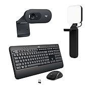 Logitech Streaming Upgrade Bundle, MK540 Mouse & Keyboard, C505 Webcam & Litra Streaming Light (LOGI-LT2-VB)