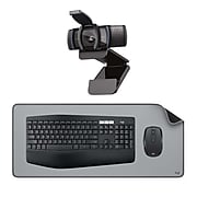 Logitech Desktop Premium Bundle, MK875 Mouse & Keyboard, C920S Webcam, Studio Desk Pad (LOGI-DM3-VB)