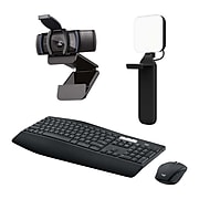 Logitech Streaming Premium Bundle, MK875 Mouse & Keyboard, C920s Webcam & Litra Streaming Light (LOGI-LT3-VB)