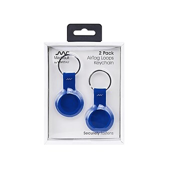 Vivitar MagVault AirTag Loop Key Chain, Assorted Colors, 2/Pack (MAG4000ASST3524)