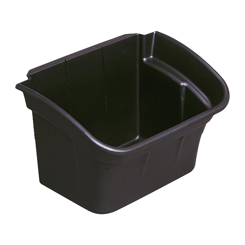 Rubbermaid Plastic Utility Bin 4 Gal., Black, 2/Pack (FG335488BLA) image 1