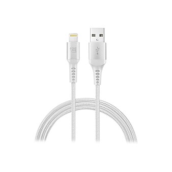LAX Gadgets Lightning to USB Cable for iPhone/iPad/iPod touch, Silver (LX-4SL)