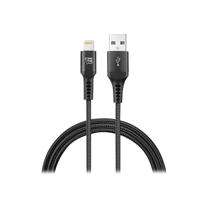 LAX Gadgets Lightning to USB Cable for iPhone/iPad/iPod touch, Black (LX-4BK) image 1