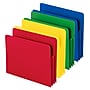 Smead Heavy Duty Poly File Pockets, 3-1/2" Expansion, Letter Size, Assorted Colors, 4/Box (73500)~#|#~sp173280254_sc7